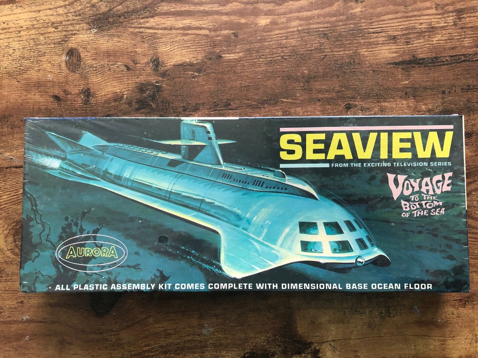 Vintage 1966 Voyage To The Bottom Of The Sea Aurora Seaview Model Kit Sealed Nos