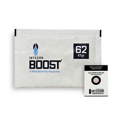 12 Pack Integra Boost Rh 62% 67 Gram Humidity 2 Way Control Humidor Fresh Pack