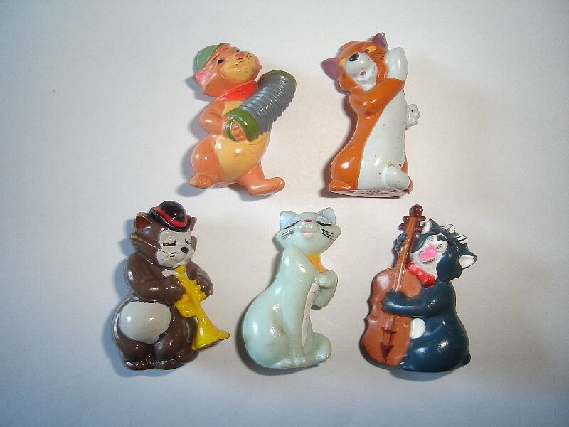 Disney Aristocats 1989 Kinder Surprise Figurines Set - Figures Collectibles