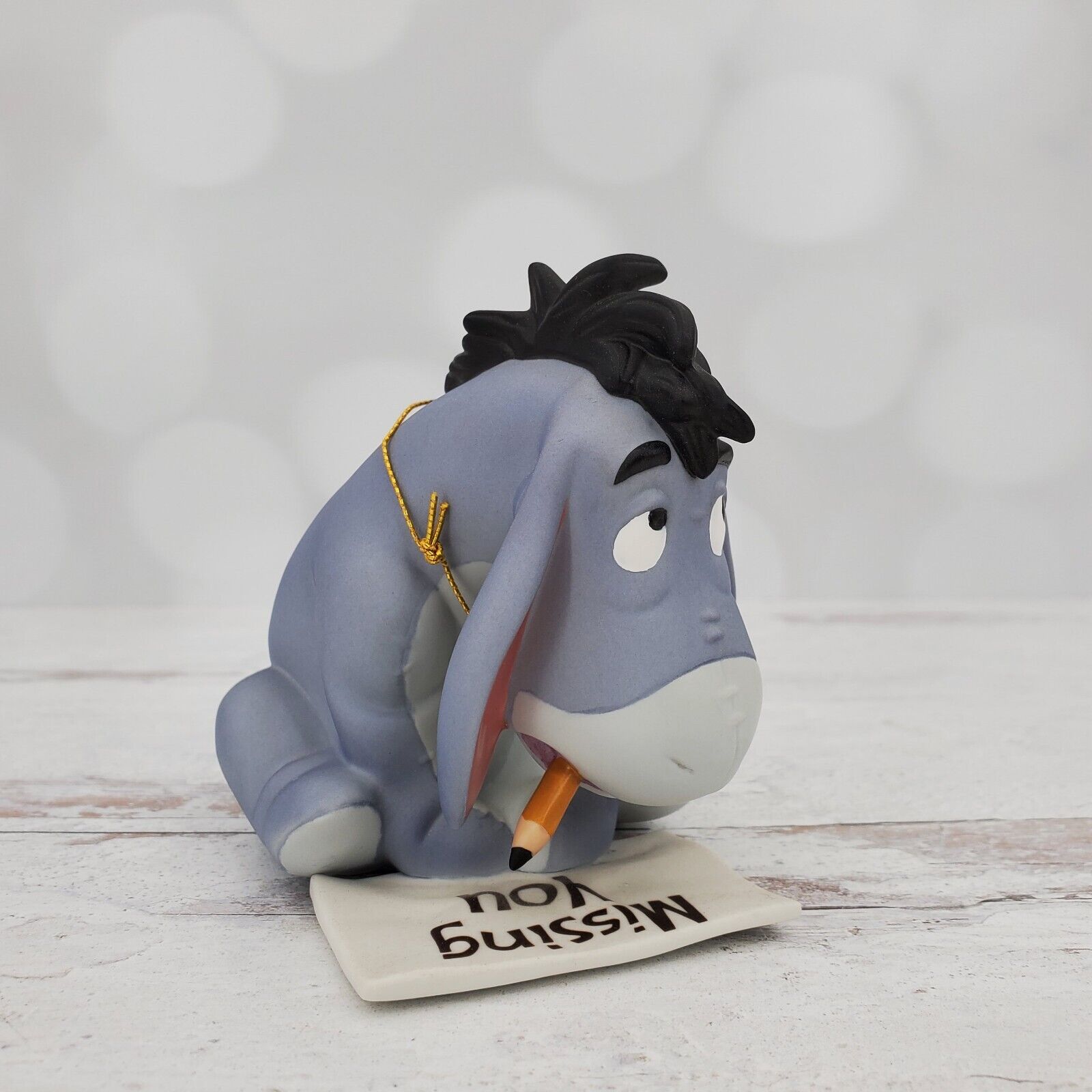 Disney Pooh & Friends Eeyore “missing You” Ceramic Figurine