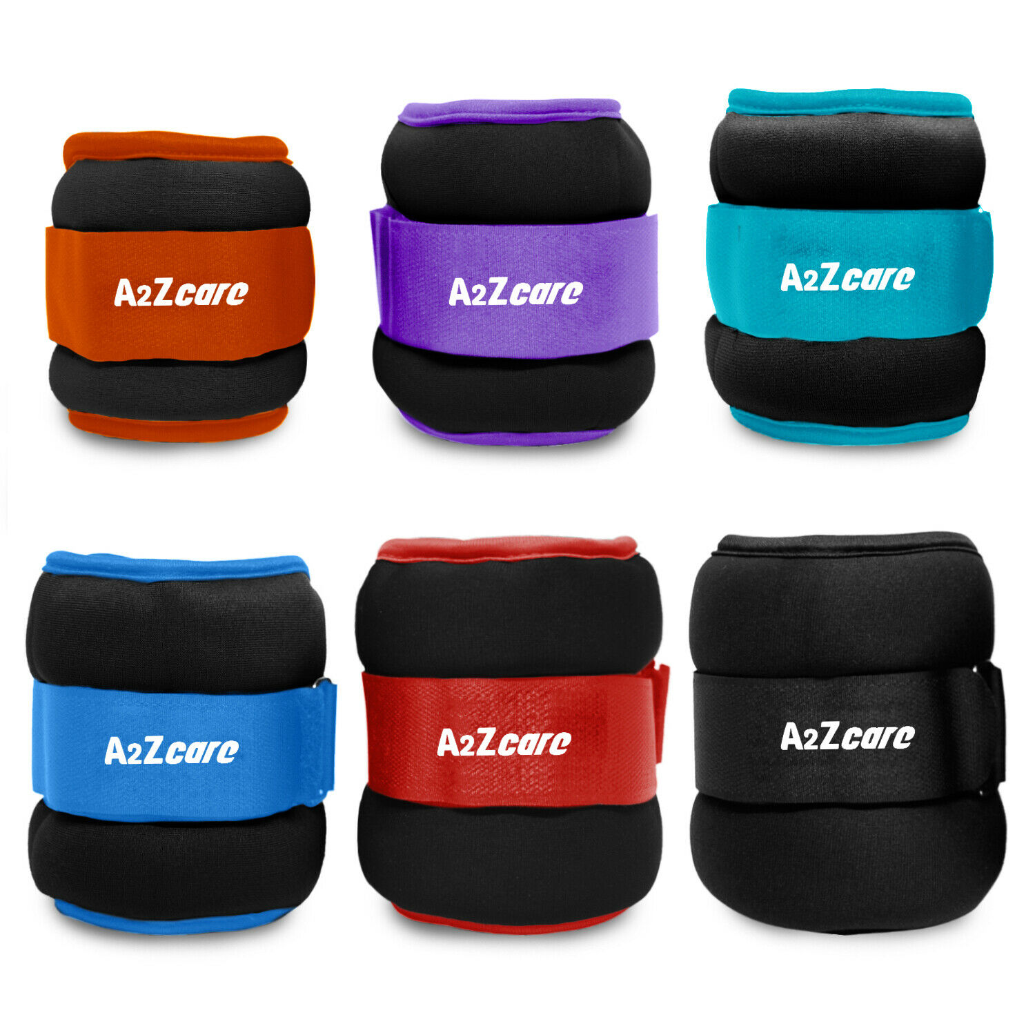 A2zcare Ankle Weights Fitness, Strength Exercise Training 1-5lbs (sold As Pair)