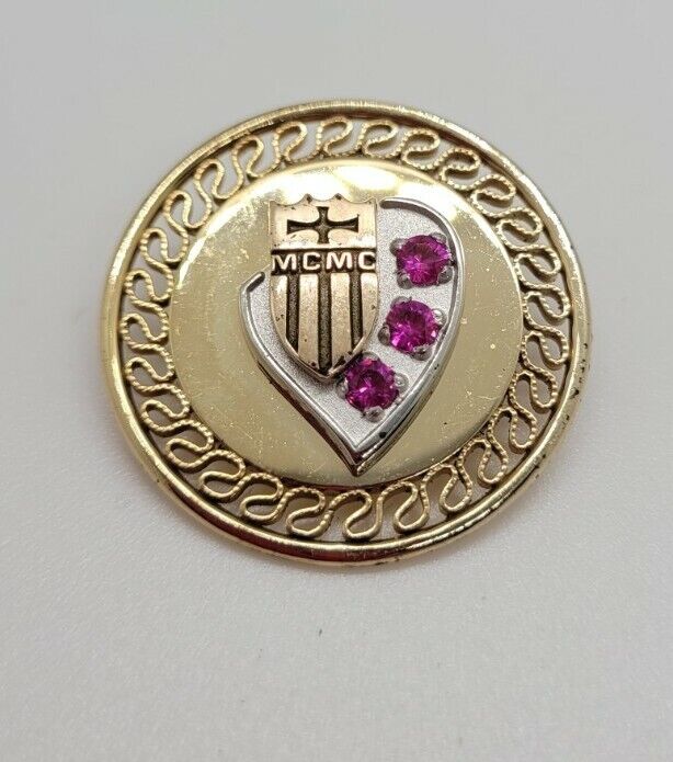 Vintage Mcmc Mercy Hospital 12k Gf Nursing Dr Pin Philly Lapel Collectible