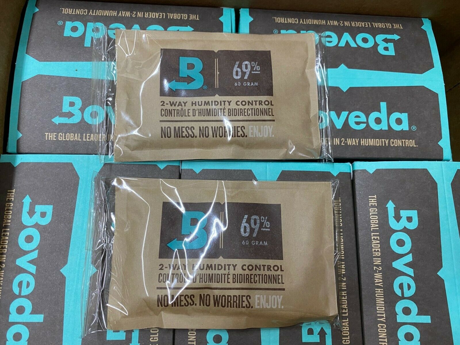 Boveda 2-way 69% Rh Humidity Control (60 Gram) Humidifier Packs (2 Packets)