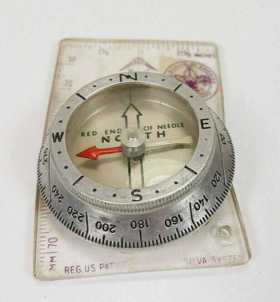 Vintage Boy Scouts Of America Pathfinder Map To Field Compass Silva System