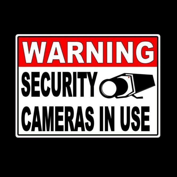 Warning Security Cameras In Use Video Surveillance Sign Metal Sign 5" X 7" Ms001
