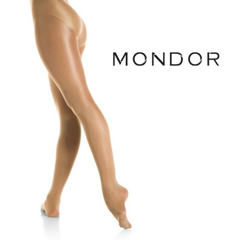 Mondor® Ballet Dance Figure Skating Footed Shimmer Performance Tights Suntan Axl