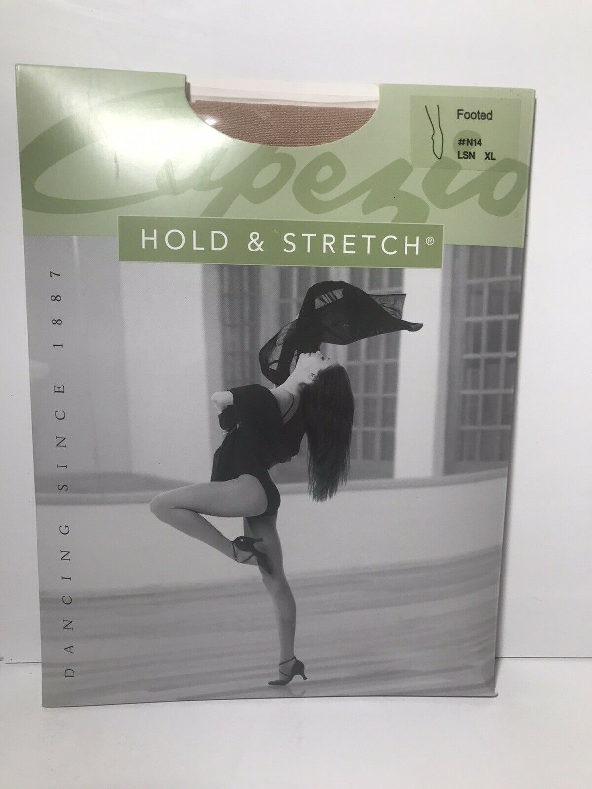 Capezio # N14 Adult Lsn Hold & Stretch New Footed Tights Adult Xl