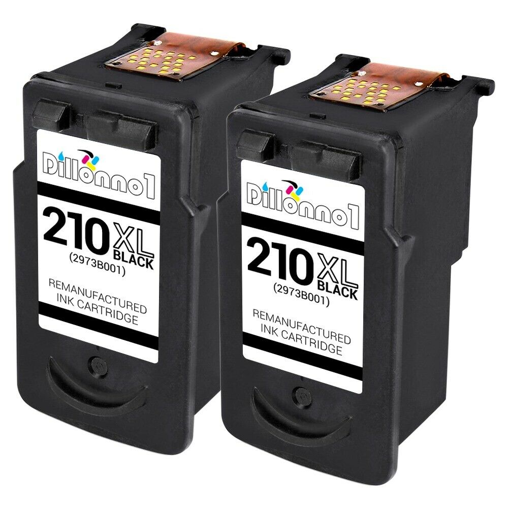 2 Pk Pg 210xl Pg210xl Black Ink High Yield Cartridge Fits For Canon Ip2702 Mp480
