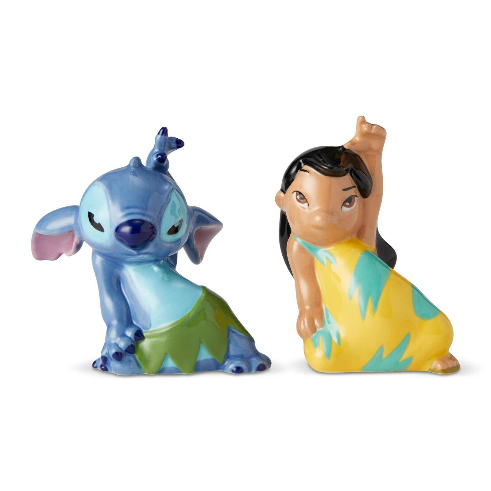 New Disney Showcase Salt & Pepper Shaker Set Figurine Lilo Stitch Ohana Statue