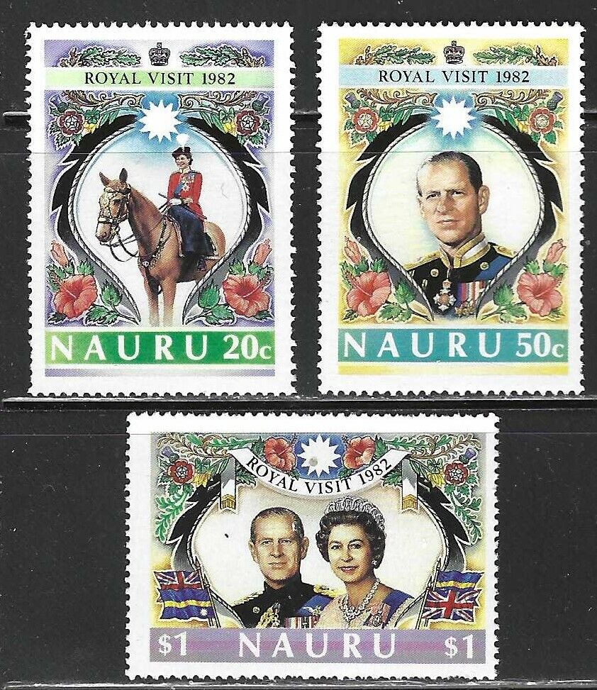 Nauru - 257-259 - Mnh -1982 - Visit Of Queen Elizabeth Ii And Prince Philip