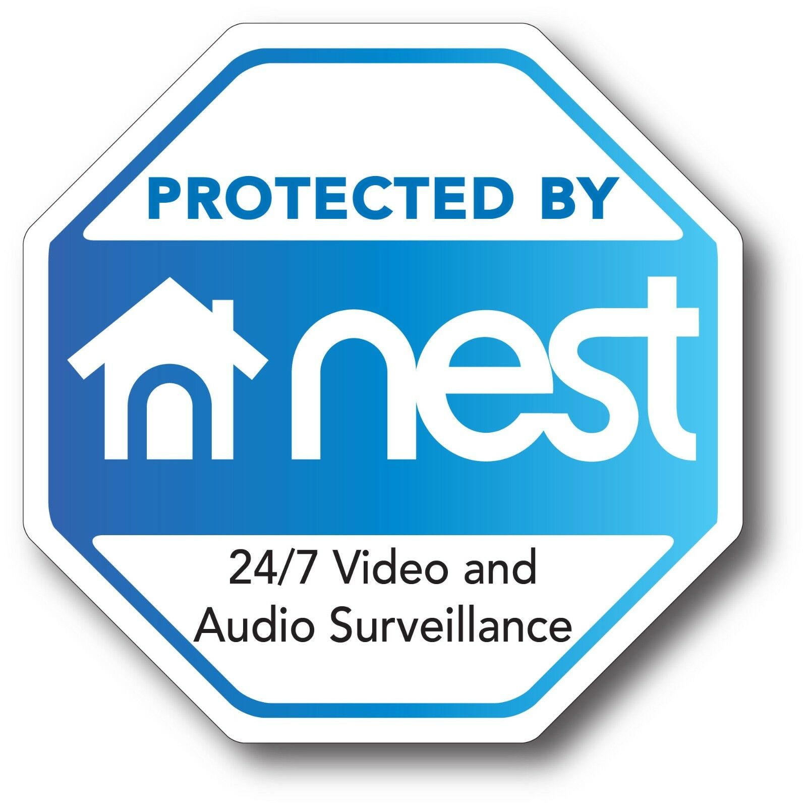 Video Doorbell Windowsticker/ Decal Nest Video Security Camera Outdoor Safe 3.5”