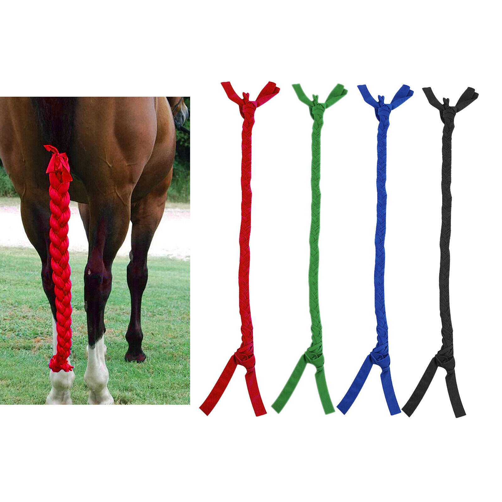Horse  Tail Wrap  Long  Tail Decoration Equine